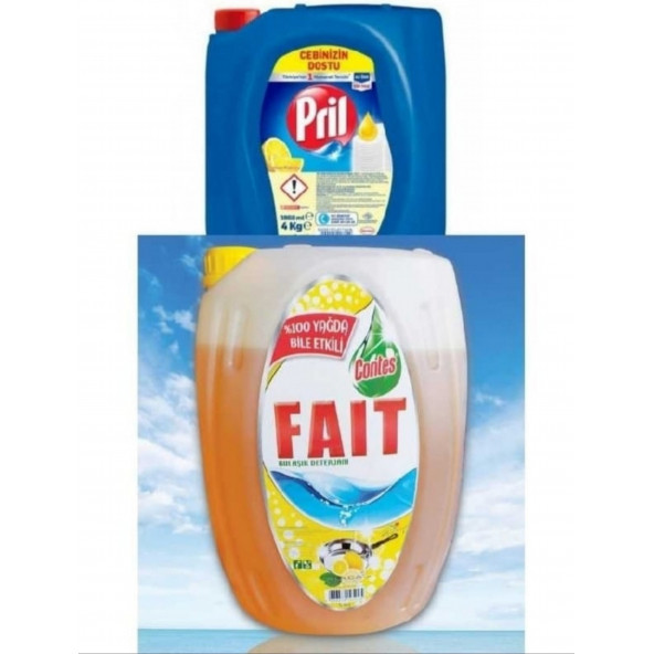 CONTES FAIT BULAŞIK DETERJANI 5 KG & PRİL 4 KG ürün görseli 1