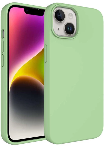 iPhone 14 Plus Kılıf Sıvı Teknolojili Silinebilir Kamera Çıkıntılı Lansman Sert Silikon ürün görseli 1
