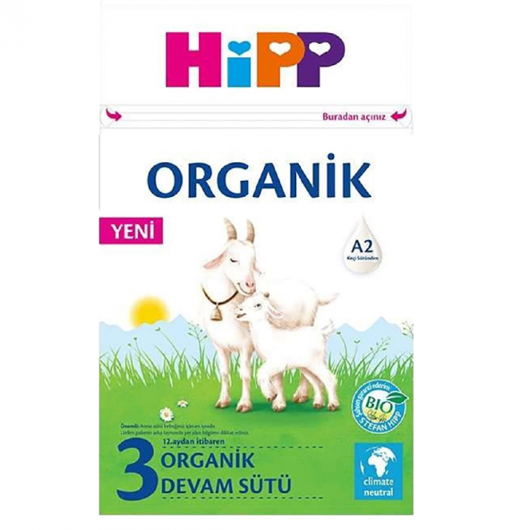 Hipp 3 Organik Keçi Sütü Bazlı Devam Sütü 400 gr ürün görseli 1