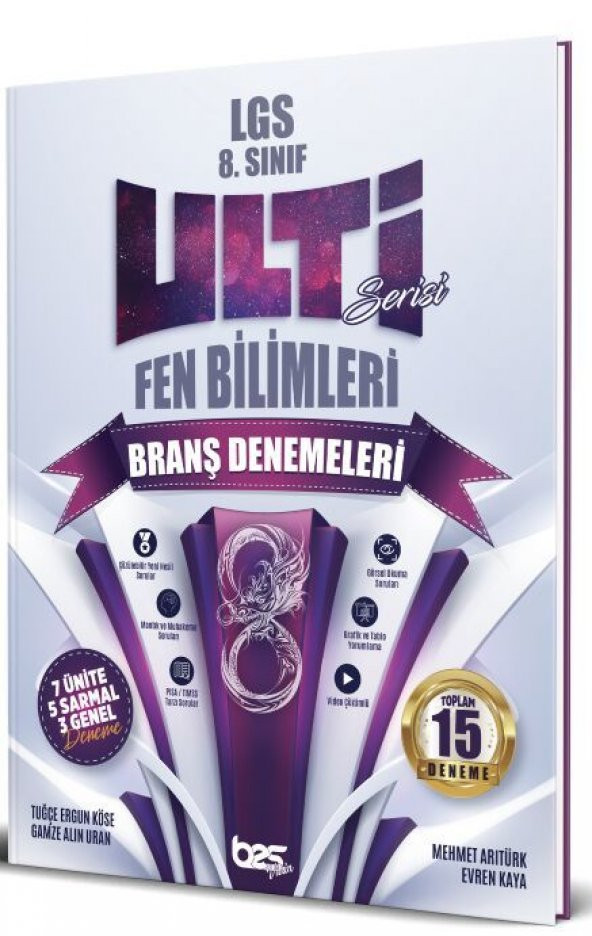 Bes Yayınları 8. Sınıf Fen Bilimleri Ulti Serisi Denemeleri ürün görseli 1