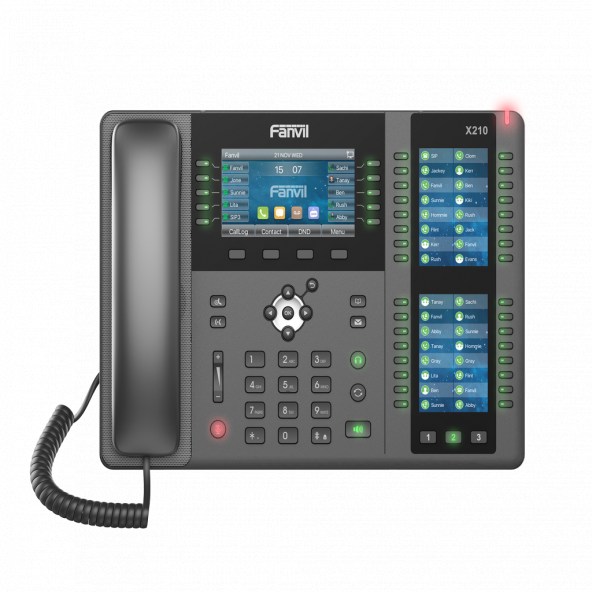 Fanvil X210 Renkli Ekran IP Telefon (POE)-Siyah ürün görseli 1