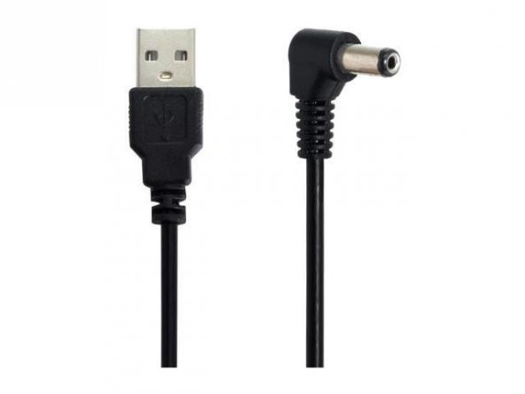 Usb-Dc Kablo 5.5x2.5 mm 1.5 metre 10 adet ürün görseli 1