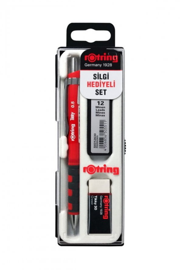 Rotring Tikky 0.7 Kırmızı Uçlu Kalem Okul Seti Rotring Tikky Versatil Okul Seti 0.7 ürün görseli 1
