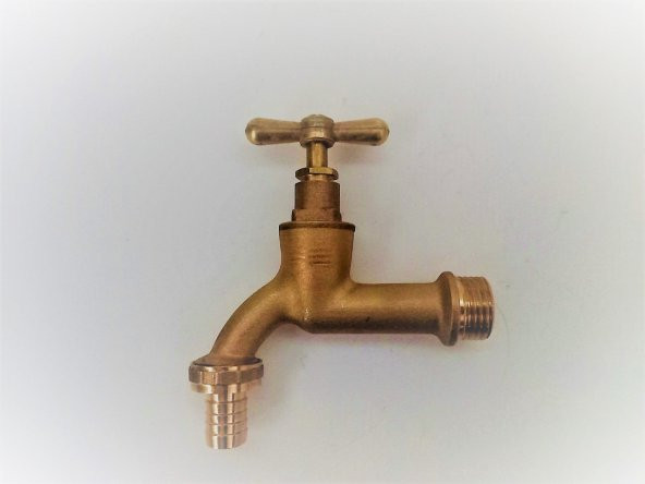 Sarı Bahçe Musluğu / 1/2 Sarı Cilalı Musluk ürün görseli 1