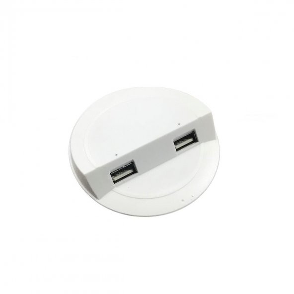 Çalışma Masası için Masa Üstü Usb Şarj Cihazı Beyaz Adaptörsüz ürün görseli 1