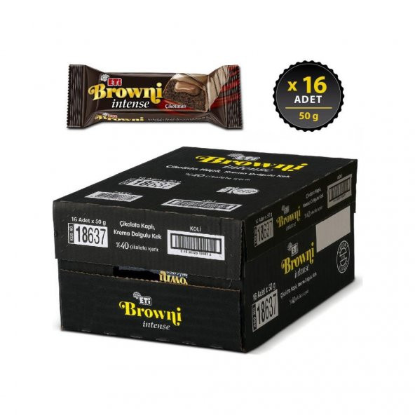 Eti Browni Intense 50 g x 16 Adet - Resim 2