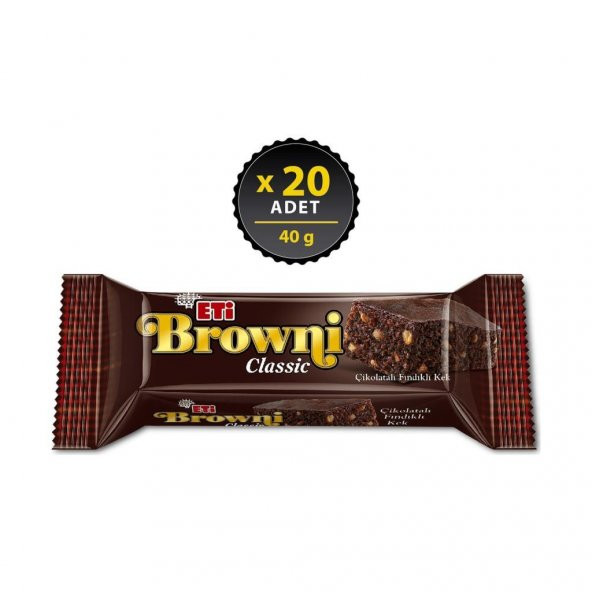 Eti Browni Classic Fındıklı 40 g x 20 Adet ürün görseli 1