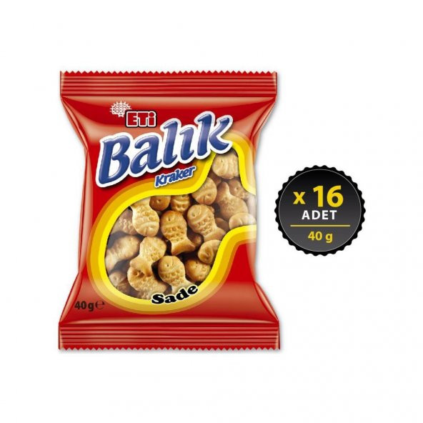 Eti Balık Kraker 40 g x 16 Adet ürün görseli 1