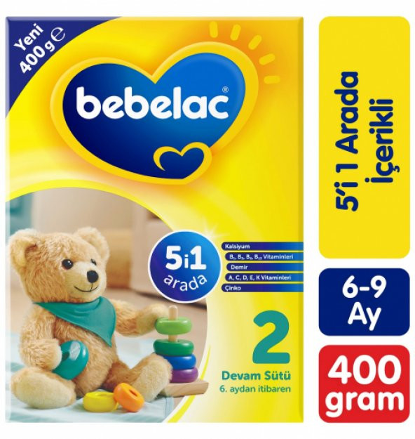 Bebelac 2 Devam Sütü 400 gr 4'lü Paket ürün görseli 1