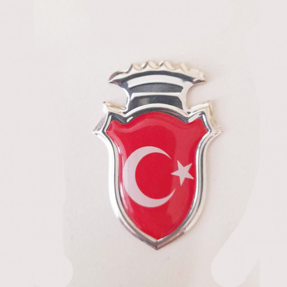 tr ayyıldız logolu arma 2 adet - torpido bagaj plaka çamurluk uyumlu ürün görseli 1