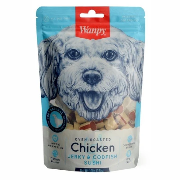 Wanpy Tavuklu&Morina Balıklı 100 gr CC-02 Köpek Ödülü ürün görseli 1