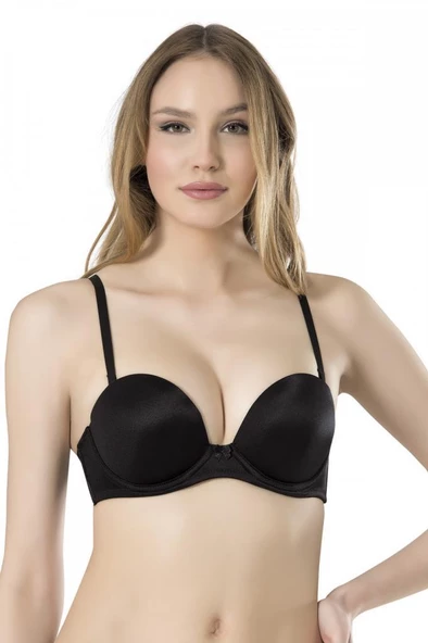 Fabony Bayan Basic Duble Dolgulu Destekli Straplez Sütyen 3040 - Resim 3