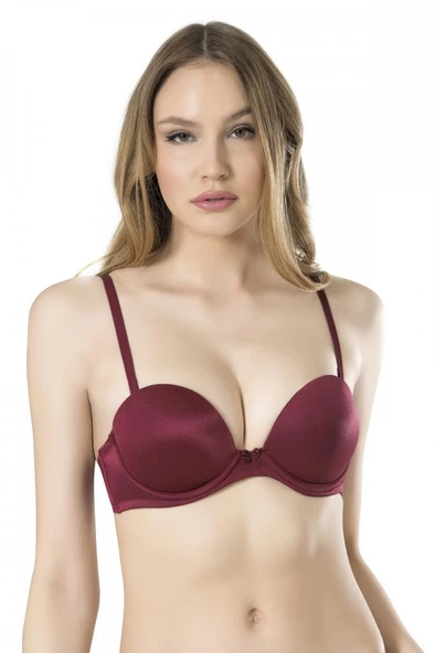 Fabony Bayan Basic Duble Dolgulu Destekli Straplez Sütyen 3040 - Resim 2