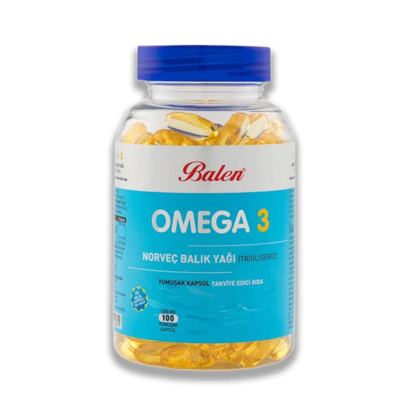 Balen Omega 3 Norveç Balık Yağı (Trigliserid Form) 1380 Mg 100 Kapsül ürün görseli 1