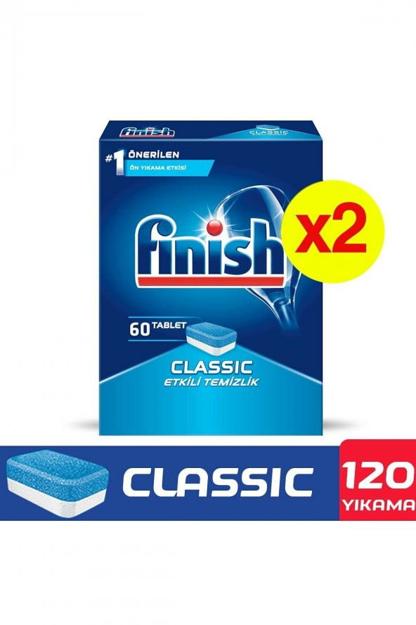 Finish  Klasik 120li Tablet Bulaşık Makinesi Deterjanı - Resim 2