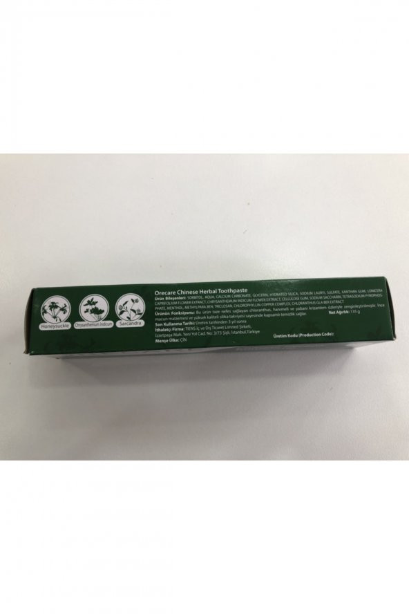 ORECARE  Tiens Bitkisel Diş Macunu 135 gr - Resim 3