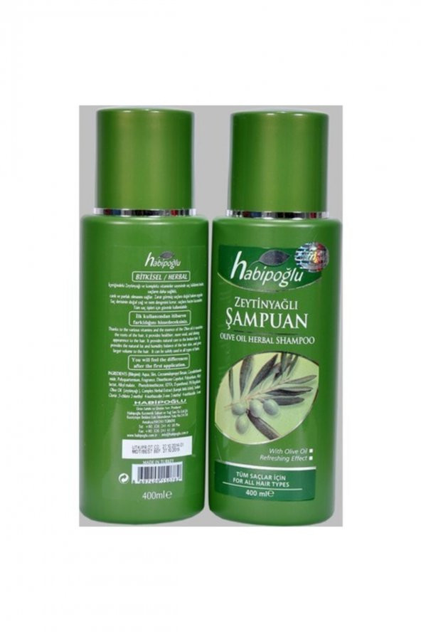 Bitkisel Zeytinyağlı Şampuan- 400 Ml ürün görseli 1