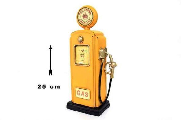 Dekoratif Metal Benzin Pompası - Resim 2