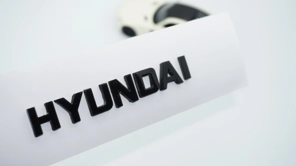 DK Tuning Hyundai Bagaj 3M 3D Siyah ABS Yazı Logo ürün görseli 1
