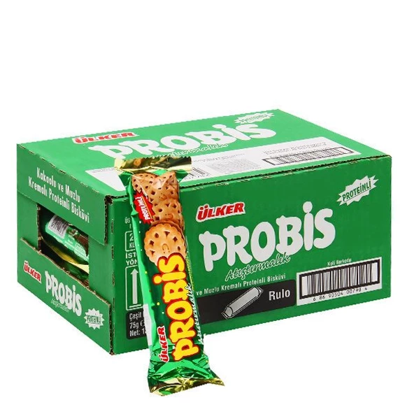 Ülker Probis Atıştırmalık Bisküvi 75 gr 18 adet ürün görseli 1