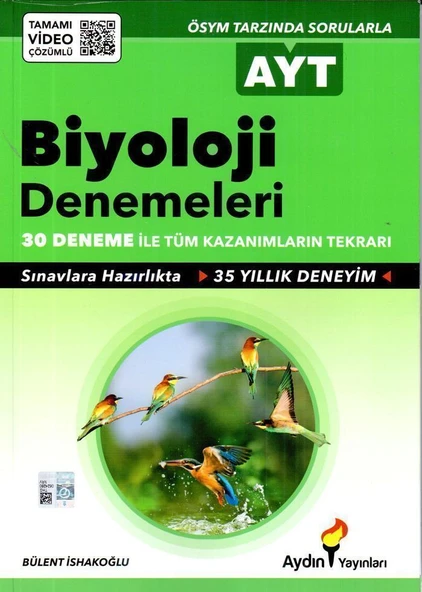 Aydın Yayınları AYT Biyoloji 30 lu Denemeleri ürün görseli 1