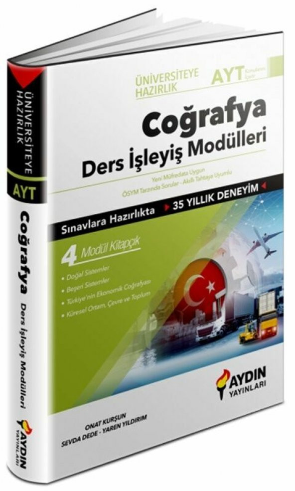 Aydın Yayınları AYT Coğrafya Üniversiteye Hazırlık Ders İşleyiş Modülleri ürün görseli 1