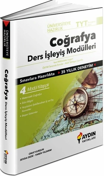 Aydın Yayınları TYT Coğrafya Üniversiteye Hazırlık Ders İşleyiş Modülleri ürün görseli 1