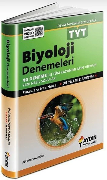 Aydın Yayınları TYT Biyoloji 40 lı Deneme ürün görseli 1