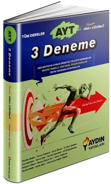 Aydın Yayınları AYT Tüm Dersler 3 Deneme ürün görseli 1