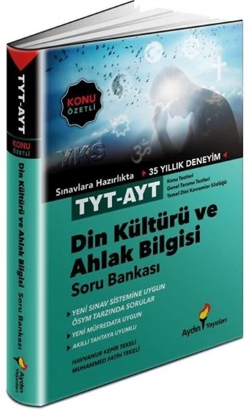 Aydın Yayınları TYT AYT Din Kültürü ve Ahlak Bilgisi Konu Özetli Soru Bankası ürün görseli 1