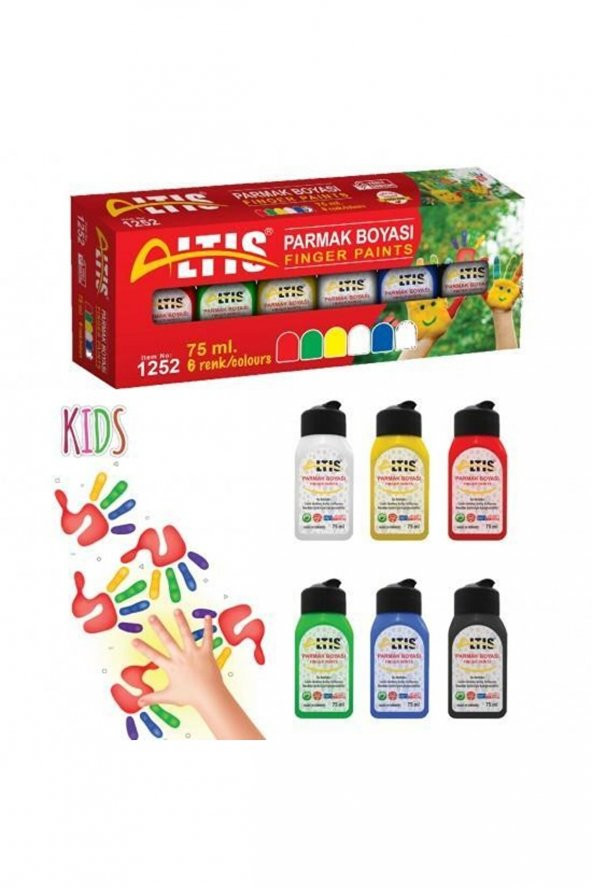 Altıs 75ml 6 Renk Parmak Boyası ürün görseli 1