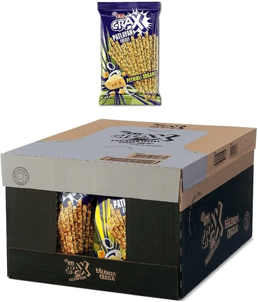 Eti Crax Patlayan Lezzet Peynirli Soğanlı Kraker 50 gr 20 Adet ürün görseli 1