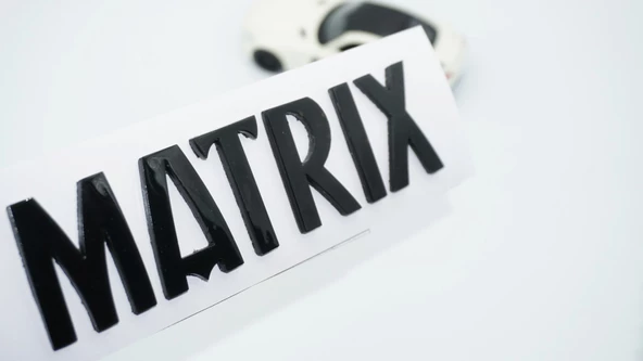 DK Tuning Matrix Bagaj 3M 3D Siyah ABS Yazı Logo Hyundai İle Uyumlu ürün görseli 1