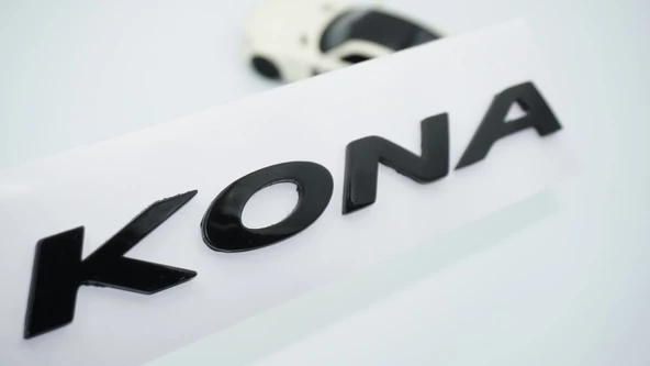DK Tuning Kona Bagaj 3M 3D Siyah ABS Yazı Logo Hyundai İle Uyumlu ürün görseli 1
