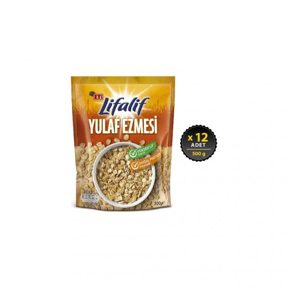 Eti Lifalif Yulaf Ezmesi 500 g x 12 Adet ürün görseli 1