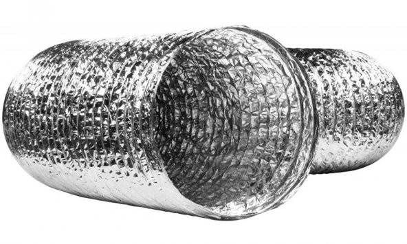 AFS 12.7 cm Davlumbaz Aspiratör Flexible Borusu 2m Uzunluk Dayanıklı Esnek Hava Kanalı AFS Flexible Duct AGMair Agm Havalandırma ürün görseli 1
