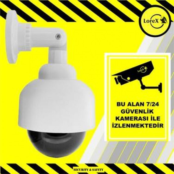 Lorex Lr-E11S Caydırıcı Mobese Kamera - Güvenlik Kamerası İle İzlenmektedir ürün görseli 1