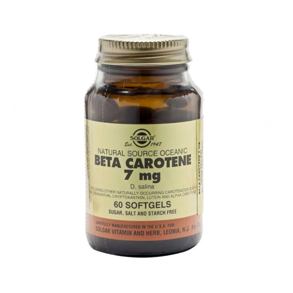 Solgar Beta Carotene 7 mg 60 Kapsül ürün görseli 1