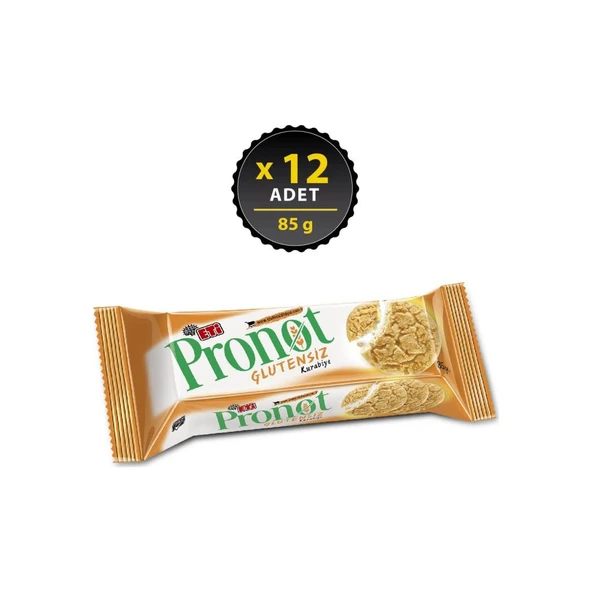 Eti Pronot Sade Kurabiye 85 g x 12 Adet ürün görseli 1