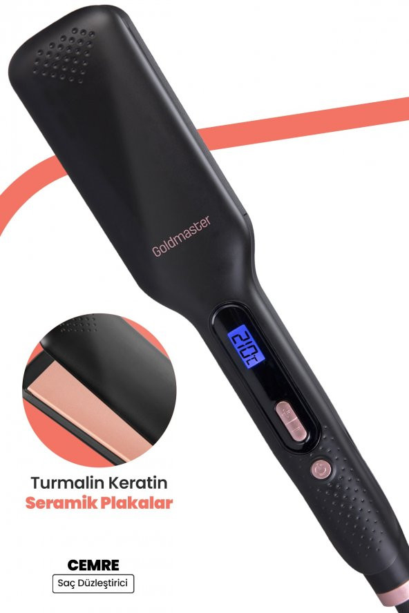 GoldMaster Cemre Gm-7187 Keratin Geniş Plaka Saç Düzleştirici ürün görseli 1