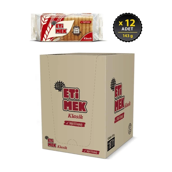 Eti Etimek Klasik 143 g x 12 Adet - Resim 2