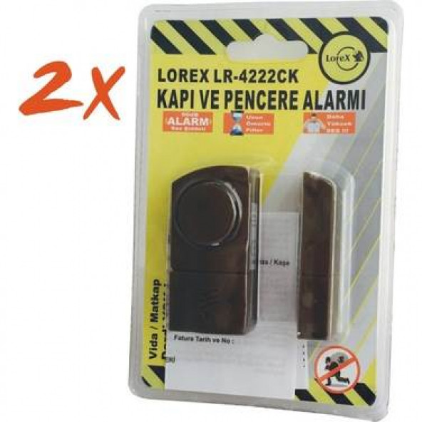 2 Adet LOREX LR-4222CK Kahverengi Kapı Pencere Alarmı ürün görseli 1