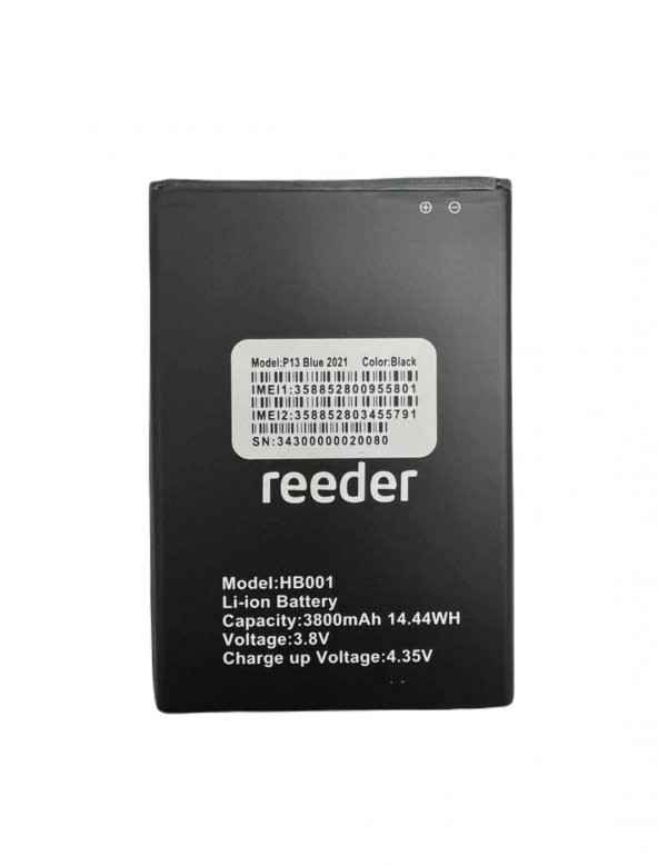 Reeder P13 BLue 2021 Batarya Pil Orjinal HB001 ürün görseli 1