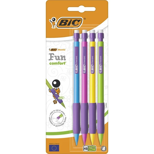 Bic Matic Fun Comfort Uçlu Kalem Blister 0.7 mm 4'lü ürün görseli 1
