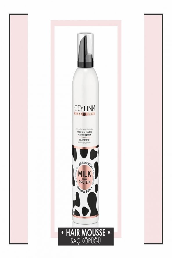 Ceylinn Milk Protein Kuru Ve Yıpranmış Saçlar Için Yoğun Onarıcı Saç Köpüğü 300 Ml ürün görseli 1