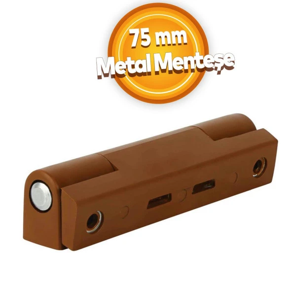 Pvc Pimapen Pencere Menteşesi Metal 75 mm Açık Kahverengi ürün görseli 1