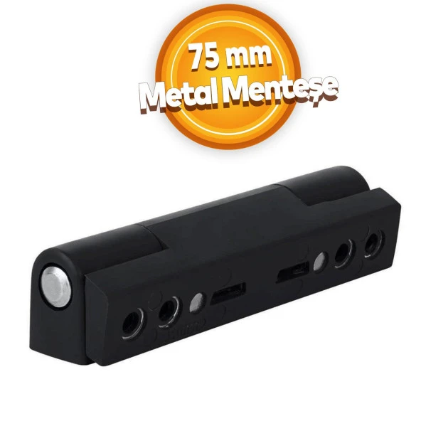 Pvc Pimapen Pencere Menteşesi Metal 75 mm Siyah ürün görseli 1