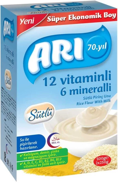 Arı Mama Sütlü Pirinç Unu 500 gr ürün görseli 1
