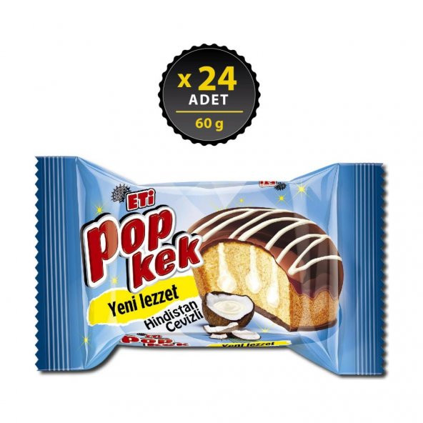 Eti Popkek Hindistan Cevizli 60 g x 24 Adet ürün görseli 1