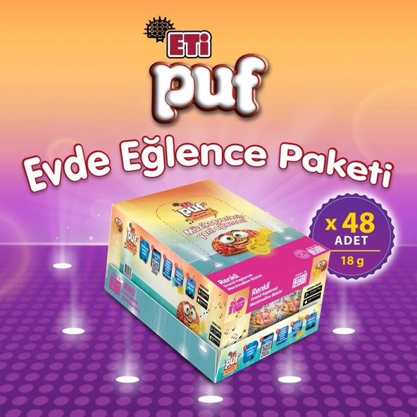 Eti Puf Renkli 18 g x 48 Adet ürün görseli 1